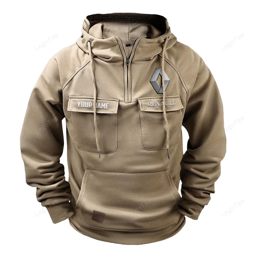 Renault Hoodie Reißverschluss Taktischer, All-Over-Print-Hoodie Renault - Khaki CAR109021425342-4
