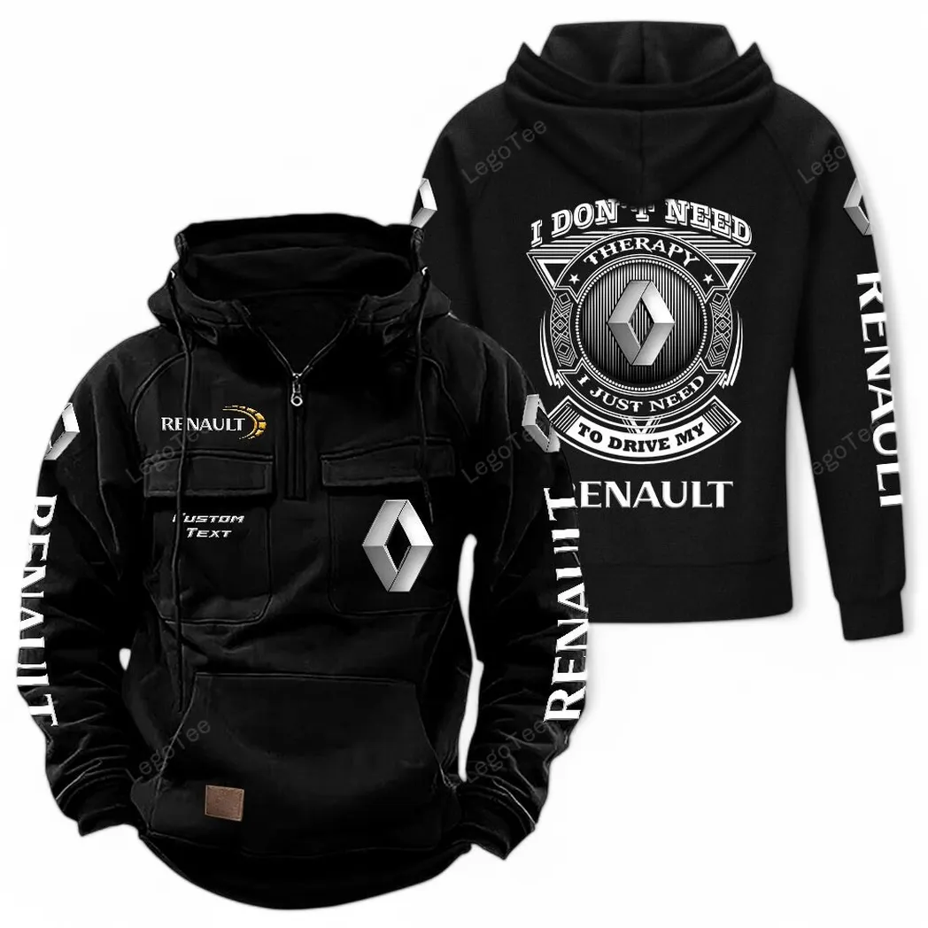 Renault Tactical Quarter Zip Hoodie CAR106021525020 - Schwarz