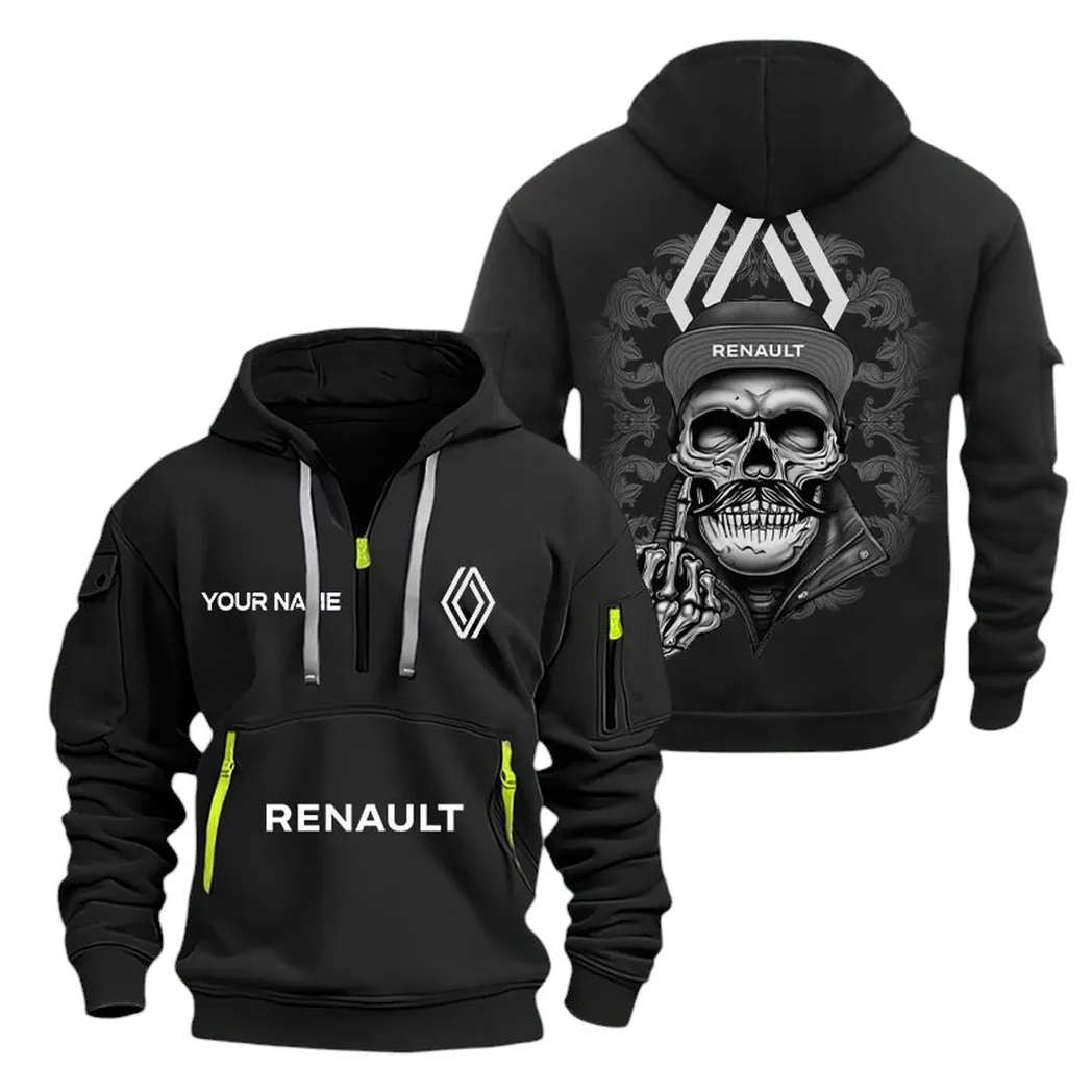 Renault Trucks Half Zip Hoodie For Men, Gift For Renault Trucks Fan CAR166022625235 - Schwarz