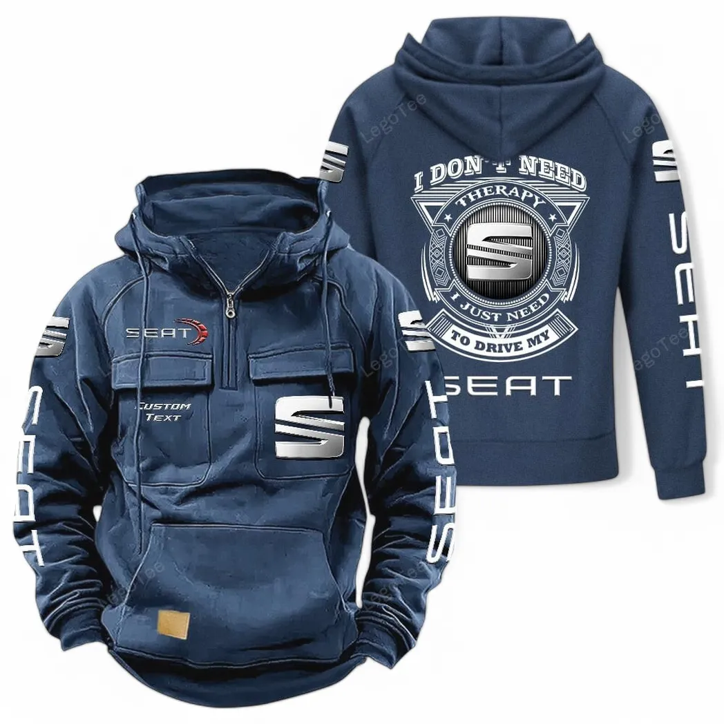 seat tactical quarter zip hoodie car106021525018 dunkelblau 68m9b