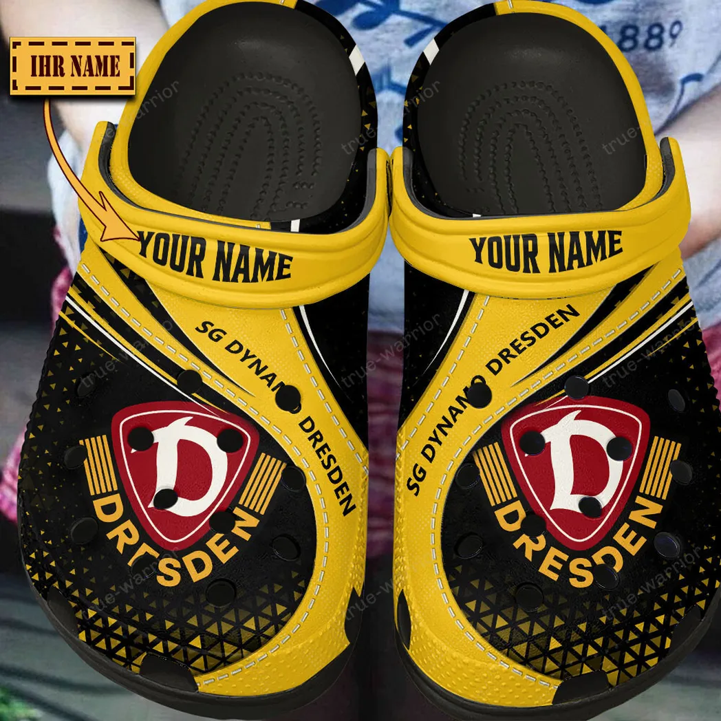 SG Dynamo Dresden Crocs Clogs, Geschenk für Fan SG Dynamo Dresden - Schwarz SPO108026