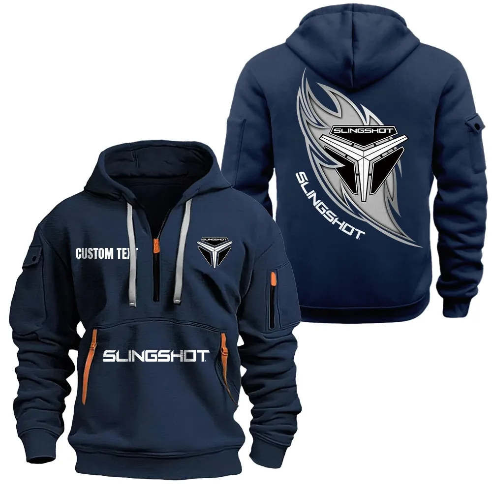 slingshort hoodie reiverschluss car1701112178 car kapuzenpullover mit allover druck marineblau