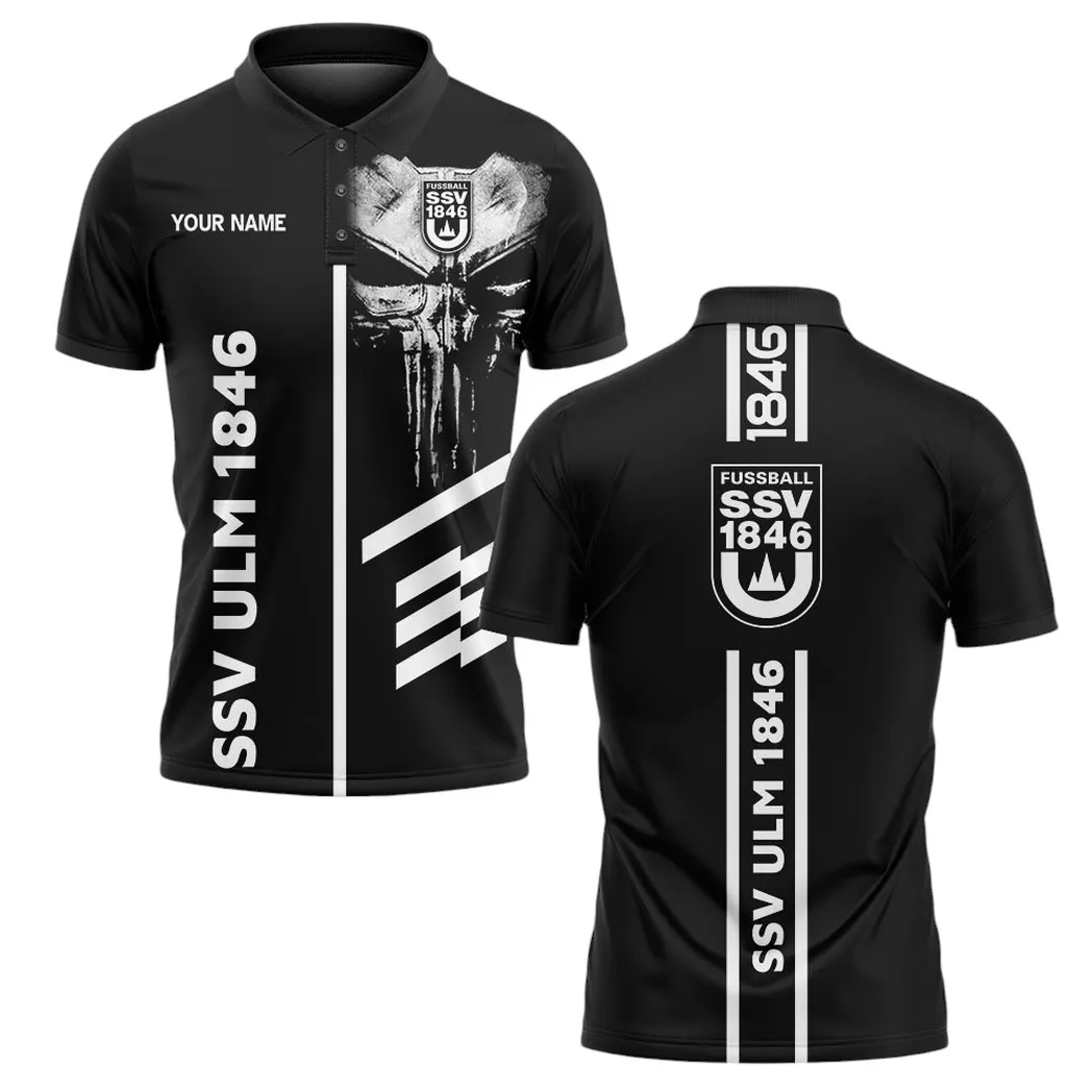 ssv ulm 1846 poloshirt herren all over print polohemd ssv ulm 1846 bundesliga spo1816008