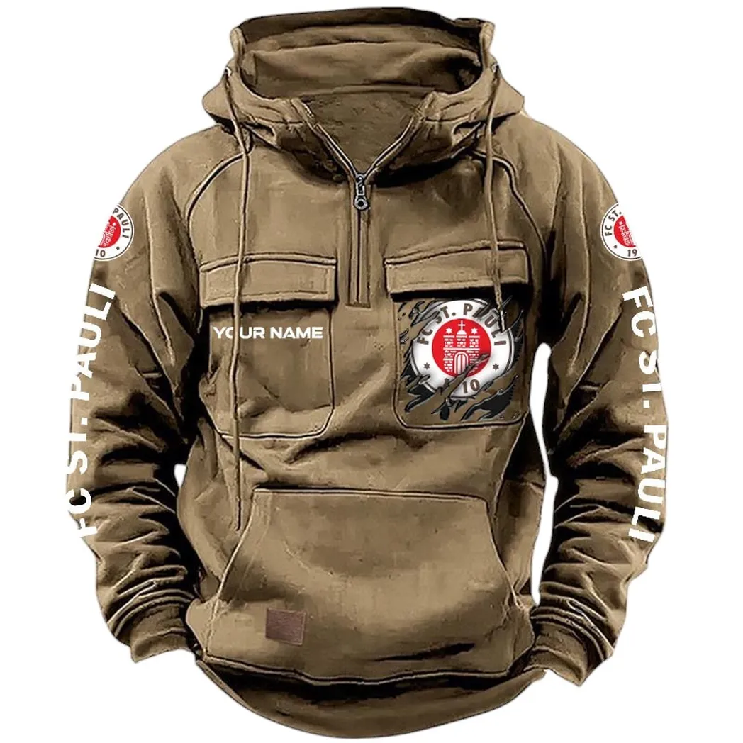 st pauli hoodie taktischer all over print taktik hoodie mit viertelreiverschluss khaki spo1616010 4 fleg3