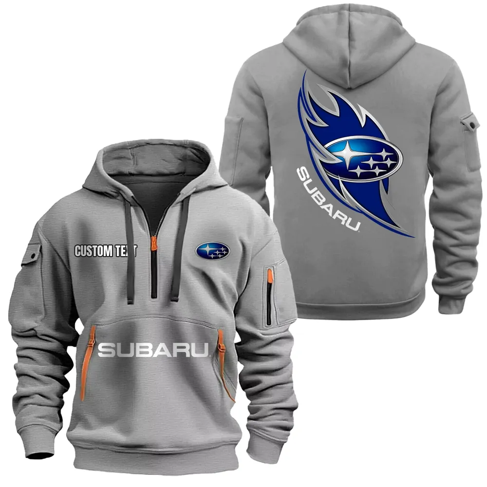 Subaru Hoodie Reißverschluss CAR1701112181, CAR Kapuzenpullover mit Allover-Druck - Grau