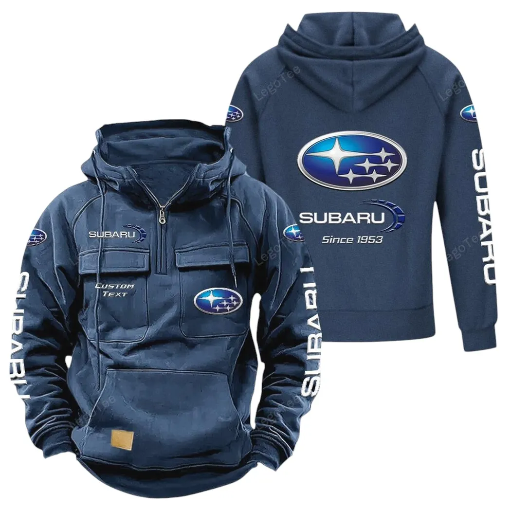 Subaru Hoodie Reißverschluss Taktischer, All-Over-Print-Hoodie Subaru - Dunkelblau CAR96021425677-3