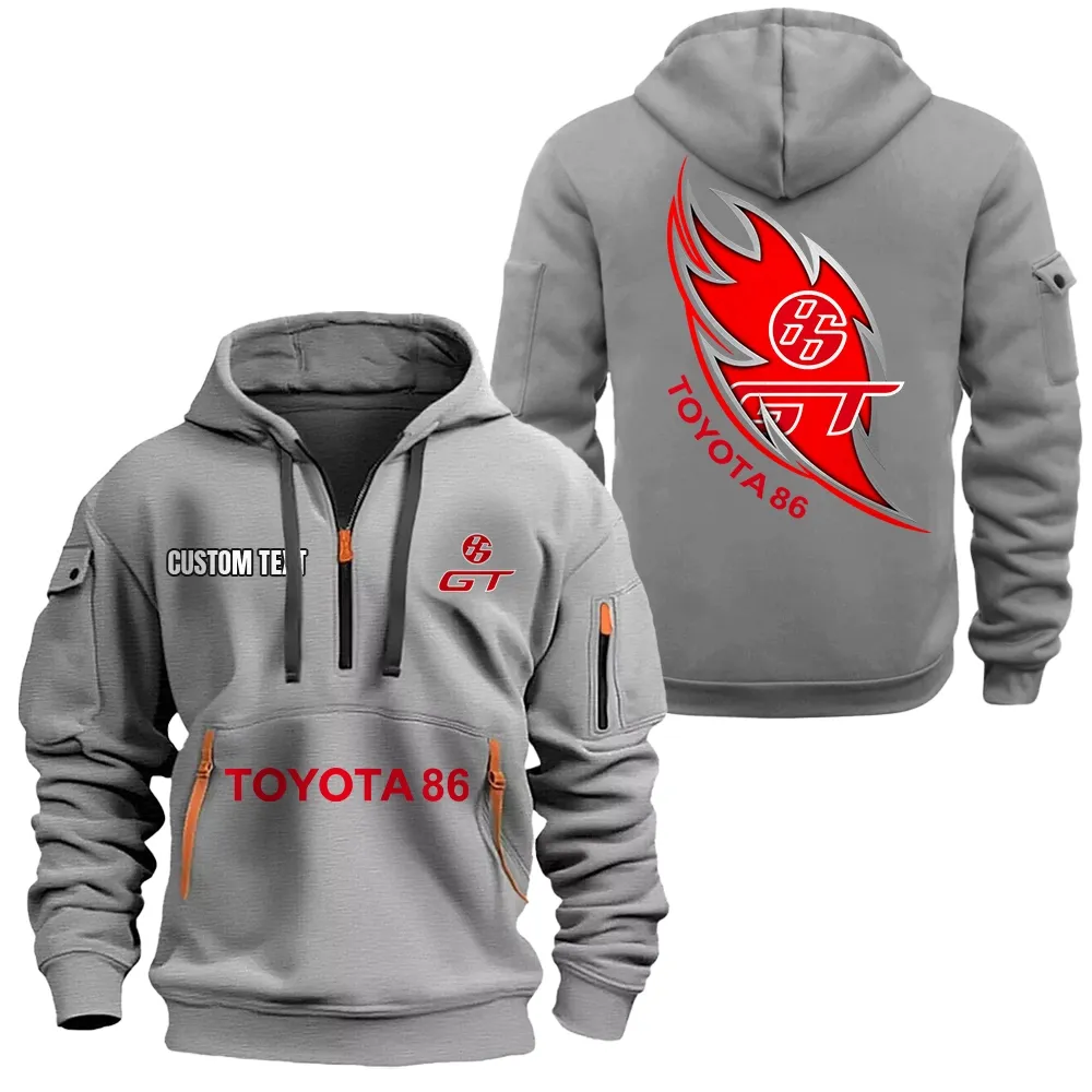 toyota 86 hoodie reiverschluss car1701112189 car kapuzenpullover mit allover druck grau yrdpj