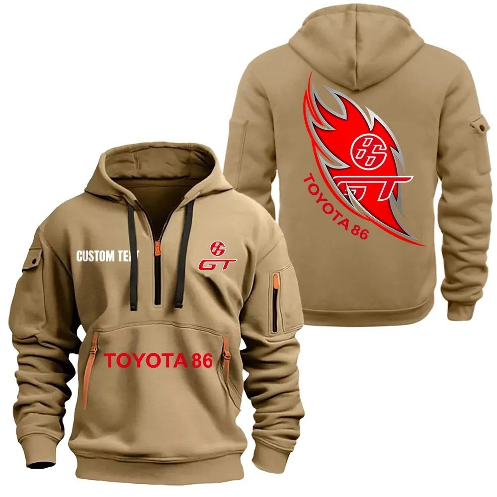 toyota 86 hoodie reiverschluss car1701112189 car kapuzenpullover mit allover druck khaki rbngf