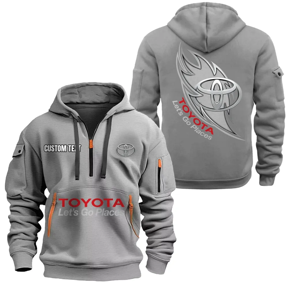 toyota hoodie reiverschluss car1701112195 car kapuzenpullover mit allover druck grau r1ujc