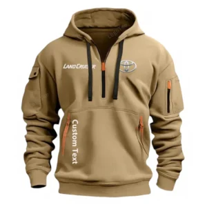 toyota land cruiser half zip hoodie for men gift for him husband boyfriend khaki car112021425563 3 idsji
