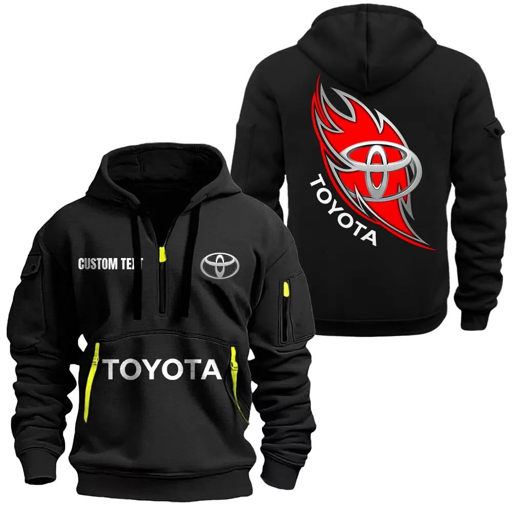 toyota motor corporation hoodie reiverschluss car1701112196 car kapuzenpullover mit allover druck schwarz lt8o4
