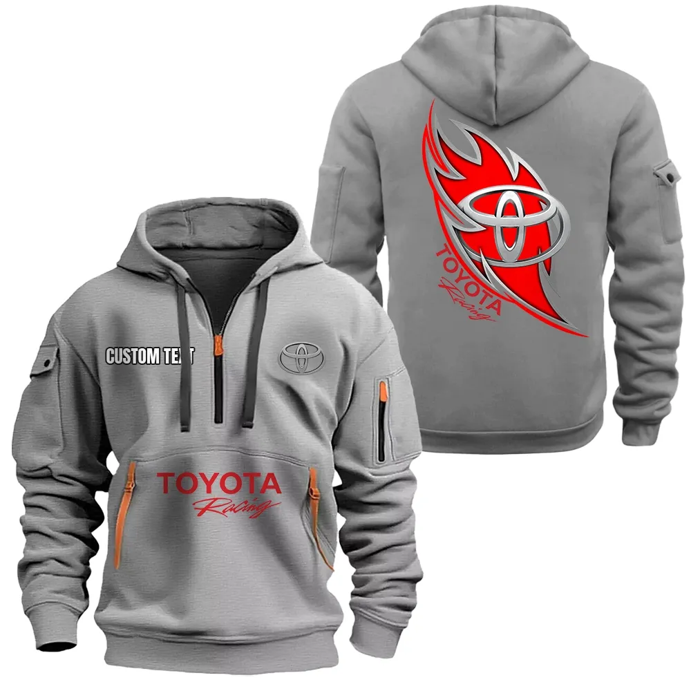 toyota racing hoodie reiverschluss car1701112198 car kapuzenpullover mit allover druck grau 6ddfg
