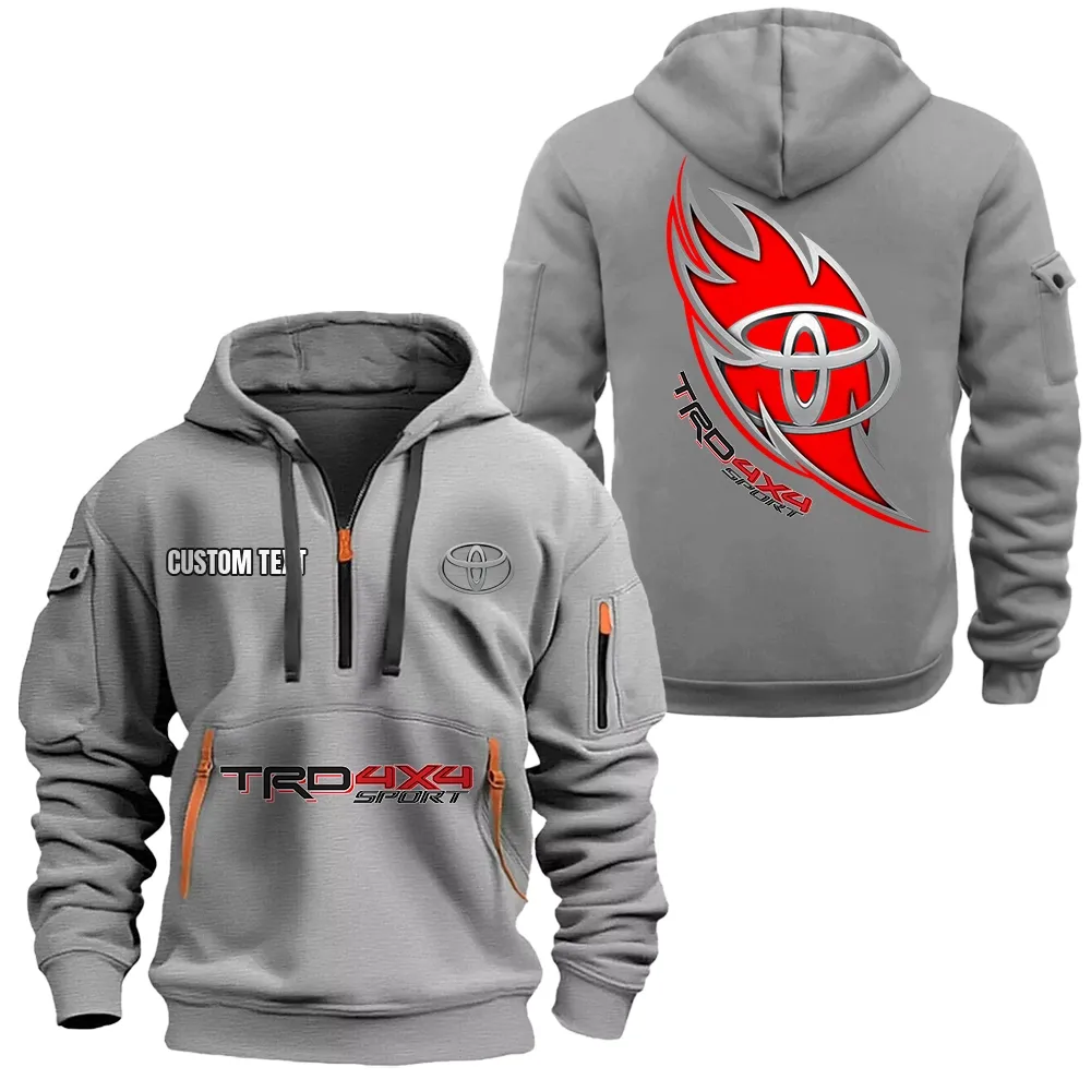 toyota trd hoodie reiverschluss car1701112201 car kapuzenpullover mit allover druck grau zcdqw