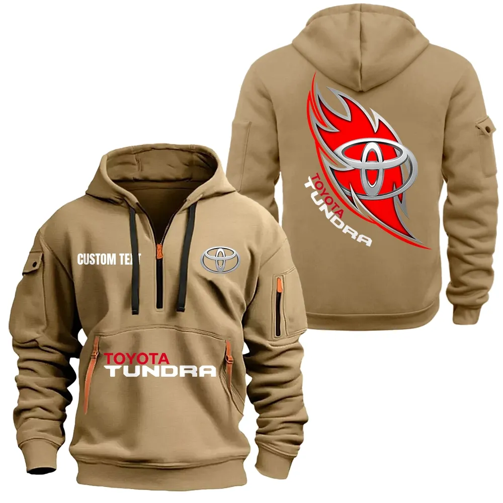 Toyota Tundra Hoodie Reißverschluss CAR1701112202, CAR Kapuzenpullover mit Allover-Druck - Khaki