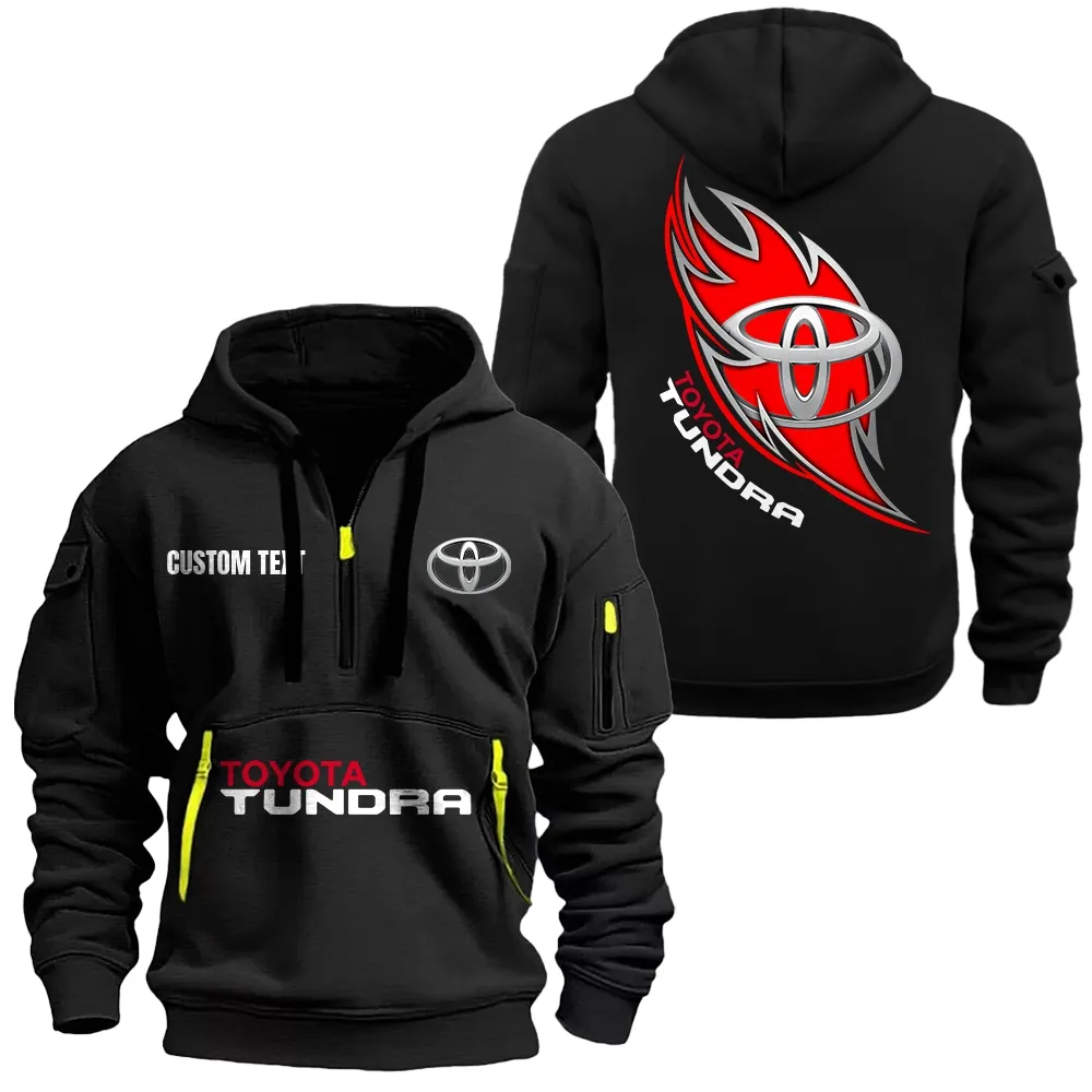 Toyota Tundra Hoodie Reißverschluss CAR1701112202, CAR Kapuzenpullover mit Allover-Druck - Schwarz