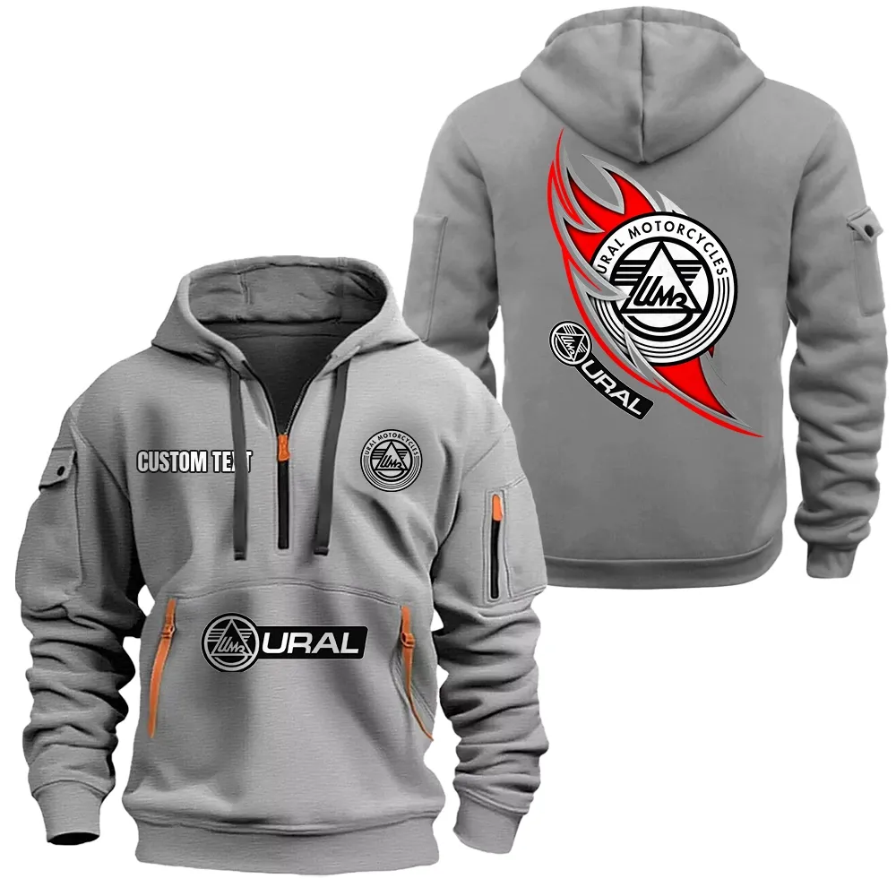 ural motorcycles hoodie reiverschluss car1701112204 car kapuzenpullover mit allover druck grau ybi0p