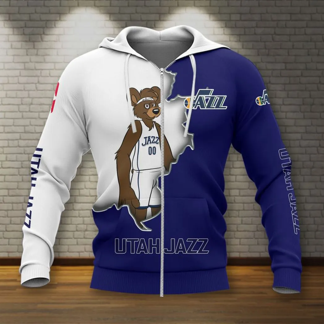 utah jazz hoodie mit reiverschluss allover druck hoodie geschenk fr fan utah jazz nba83050225140 jihed