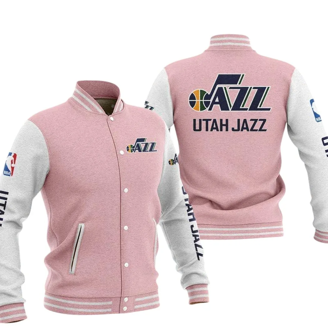 utah jazz jacke vintage jacke fr herren geschenk fr fan utah jazz pink nba82210125039