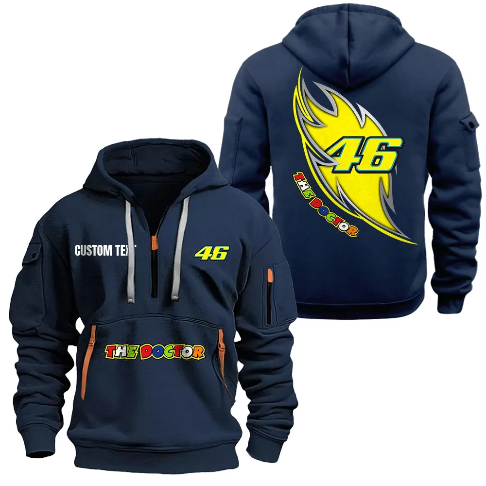 valentino rossi 46 hoodie reiverschluss car1701112205 car kapuzenpullover mit allover druck marineblau lnsq6