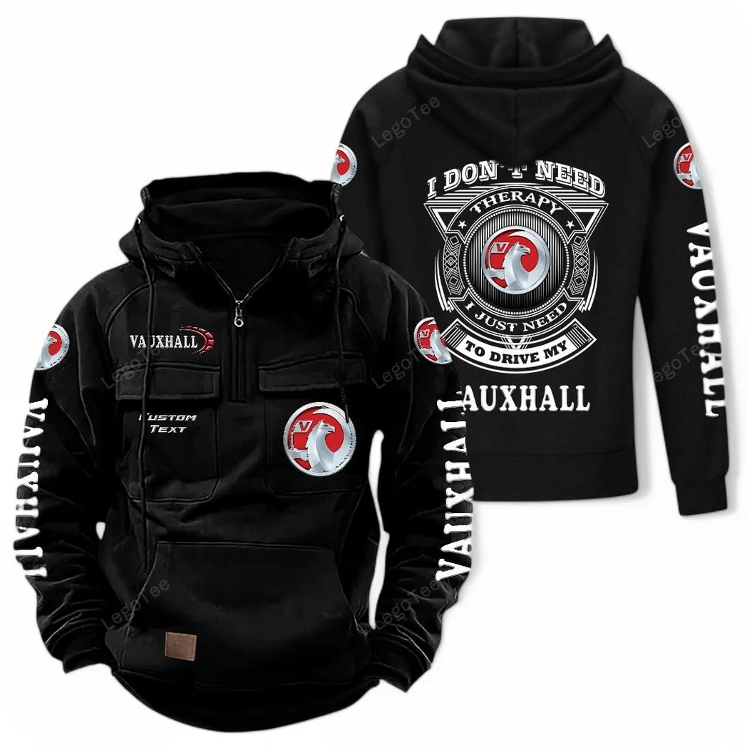 Vauxhall Tactical Quarter Zip Hoodie CAR106021525060 - Schwarz
