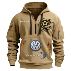 volkswagen half zip hoodie car113021425779 best gift for him husband boyfriend khaki l1urn