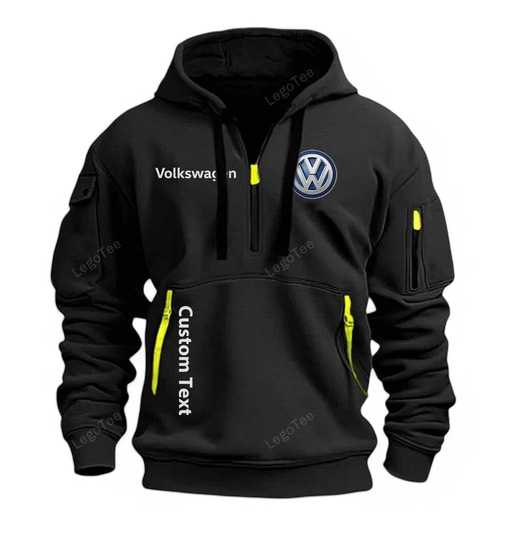 volkswagen half zip hoodie for men gift for him husband boyfriend schwarz car112021425561 1