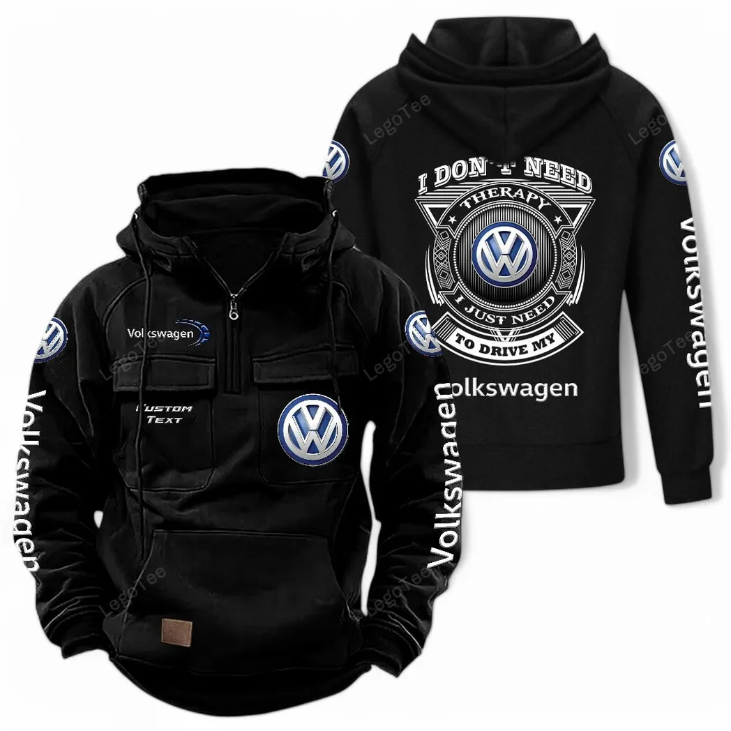 volkswagen tactical quarter zip hoodie car106021525000 schwarz nktcm