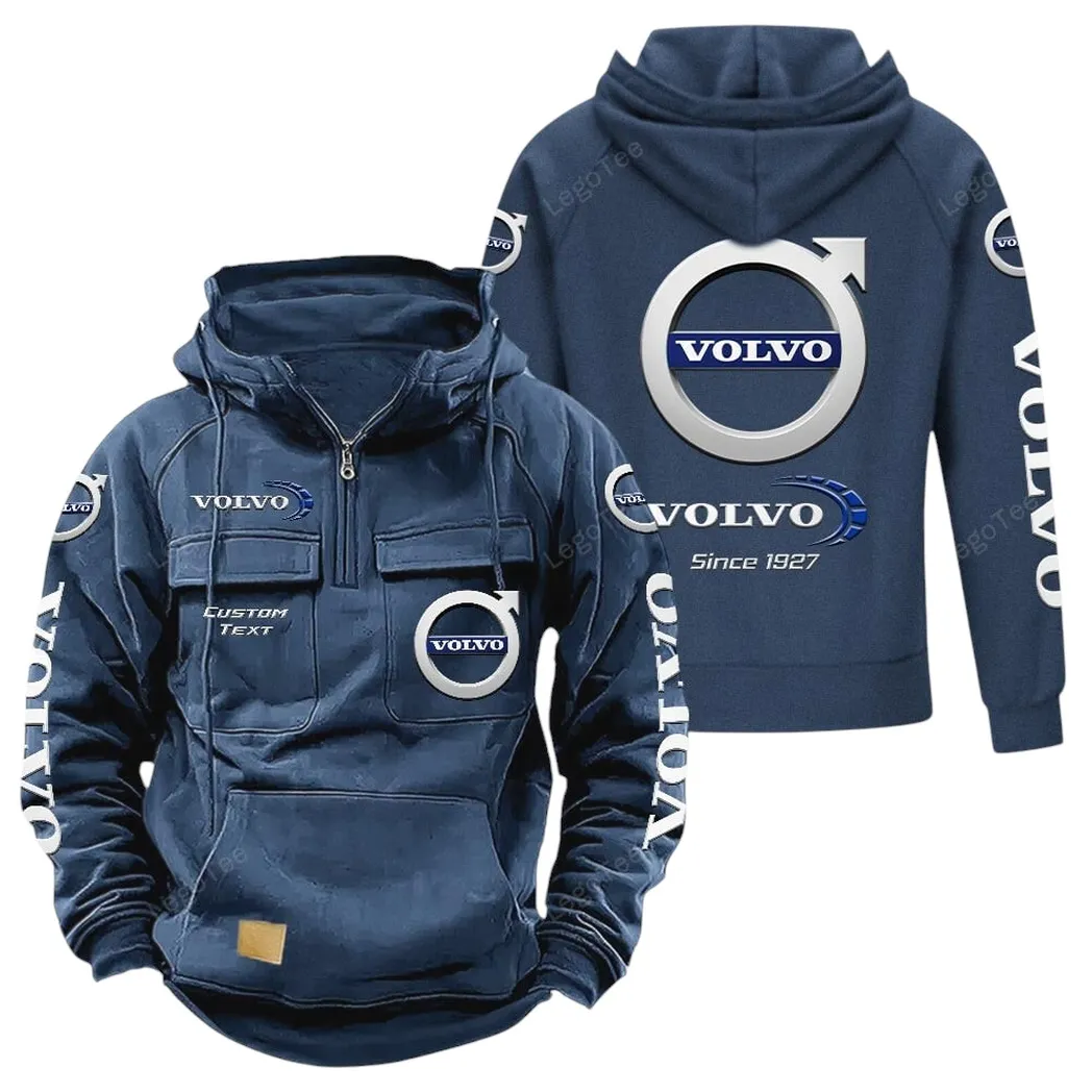 Volvo Hoodie Reißverschluss Taktischer, All-Over-Print-Hoodie Volvo - Dunkelblau CAR96021425675-3