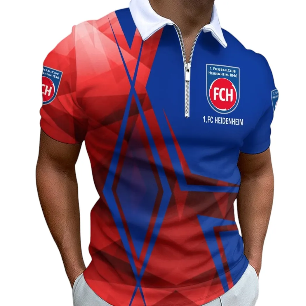 1 fc heidenheim poloshirt mit reiverschluss fr mnner geschenk fr 1 fc heidenheim bde59052825789 rreq6