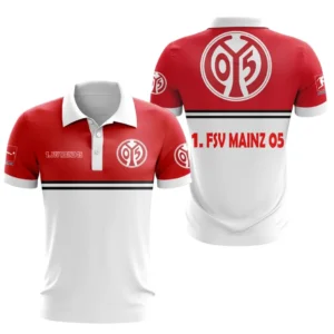1. FSV Mainz 05 Poloshirt Herren, All-Over-Print-Polohemd 1. FSV Mainz 05 Bundesliga BDE0705082508
