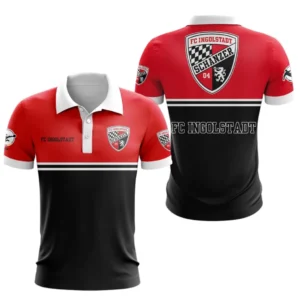 FC Ingolstadt Poloshirt Herren, All-Over-Print-Polohemd FC Ingolstadt Bundesliga BDE0705082520