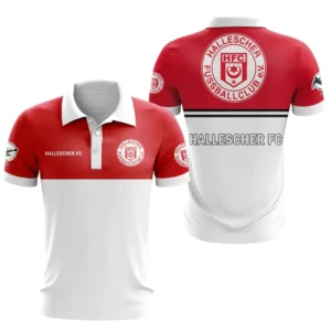 Hallescher Poloshirt Herren, All-Over-Print-Polohemd Hallescher Bundesliga BDE0705082529