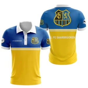 1. FC Saarbrucken Poloshirt Herren, All-Over-Print-Polohemd 1. FC Saarbrucken Bundesliga BDE0705082541