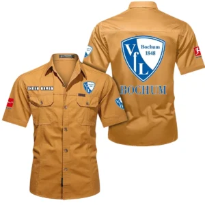 VfL Bochum Hemd mit kurzen Ärmeln, All-Over-Print Kurzarmhemd BDE10051325891 - Gelb-Orange
