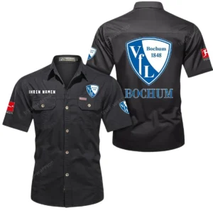VfL Bochum Hemd mit kurzen Ärmeln, All-Over-Print Kurzarmhemd BDE10051325891 - Schwarz