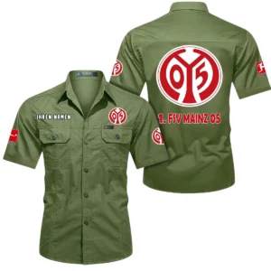 1. FSV Mainz 05 Hemd mit kurzen Ärmeln, All-Over-Print Kurzarmhemd BDE10051325915 - Fruchtgrün