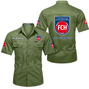 1. FC Heidenheim Hemd mit kurzen Ärmeln, All-Over-Print Kurzarmhemd BDE10051325916 - Fruchtgrün