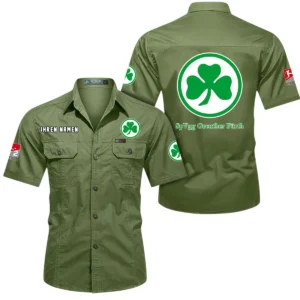 SpVgg Greuther Furth Hemd mit kurzen Ärmeln, All-Over-Print Kurzarmhemd BDE10051325936 - Fruchtgrün