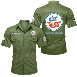 Hansa Rostock Hemd mit kurzen Ärmeln, All-Over-Print Kurzarmhemd BDE10051325939 - Fruchtgrün