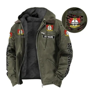 Bayer 04 Leverkusen Hoodie mit Kapuze und Flanell BDE1805092504 - Grün
