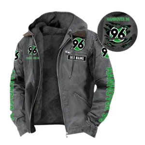Hannover 96 Hoodie mit Kapuze und Flanell BDE1805092506 - Grau