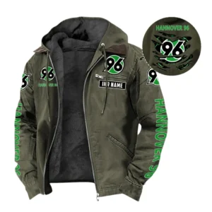 Hannover 96 Hoodie mit Kapuze und Flanell BDE1805092506 - Grün
