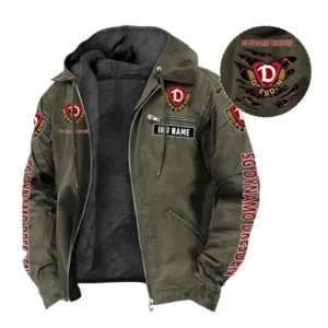 Dynamo Dresden Hoodie mit Kapuze und Flanell BDE1805092509 - Gr?n