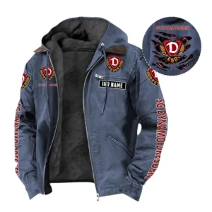 Dynamo Dresden Hoodie mit Kapuze und Flanell BDE1805092509 - Marineblau