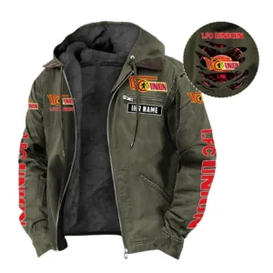 Union Berlin Hoodie mit Kapuze und Flanell BDE1805092519 - Grün
