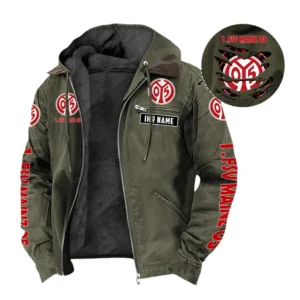1. FSV Mainz 05 Hoodie mit Kapuze und Flanell BDE1805092521 - Grün
