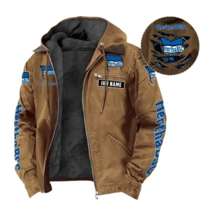 Hertha BSC Hoodie mit Kapuze und Flanell BDE1805092528 - Kamel