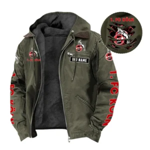 1. FC Köln Hoodie mit Kapuze und Flanell BDE1805092530 - Grün