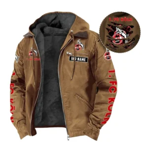 1. FC Köln Hoodie mit Kapuze und Flanell BDE1805092530 - Kamel