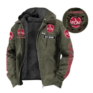 1. FC Nurnberg Hoodie mit Kapuze und Flanell BDE1805092533 - Grün